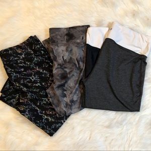 Lot / Bundle of 3 Activewear Capris- Misc Brands